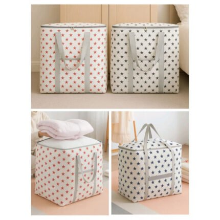 star printed storage bag