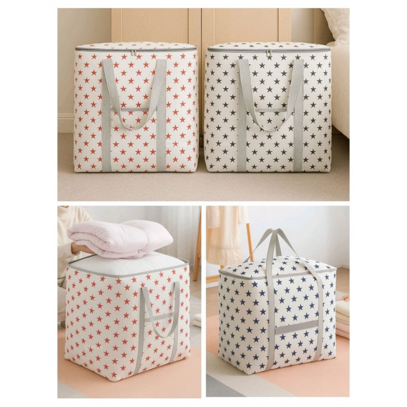 star printed storage bag