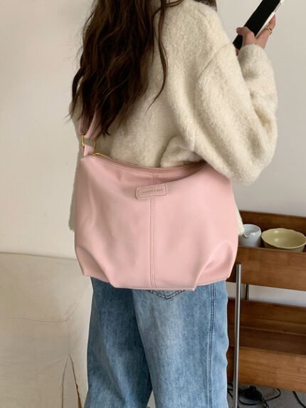Japanese-Style Ins Shoulder Bag for Women, Suitable for College Students and Job holder for office outing (Pink)