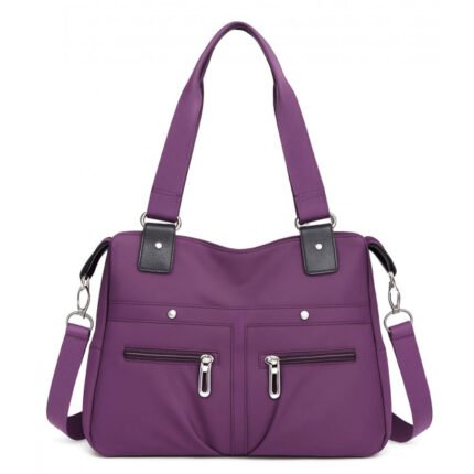 Women’s Handbag and Shoulder Solid Bags (Purple)