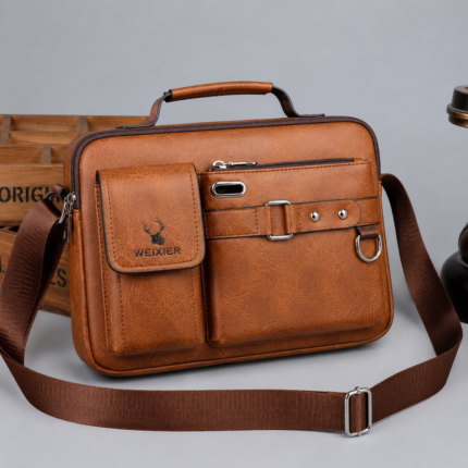Business class Laptop bag Big size 12/16 Inch (Brown)
