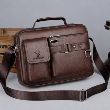 Business class Laptop bag Big size 12/16 Inch (Coffee)