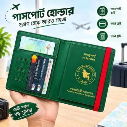 Business Class Passport Covers Holder Wallet Case (Green)